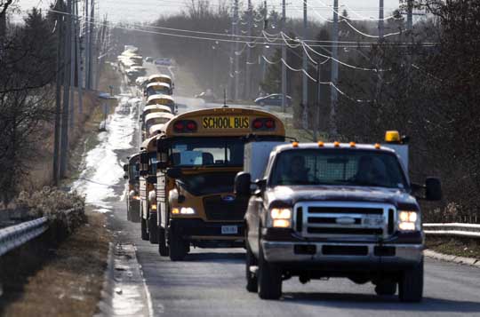 School Bus Convoy December 17, 202027