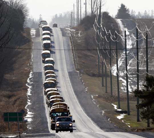 School Bus Convoy December 17, 202031