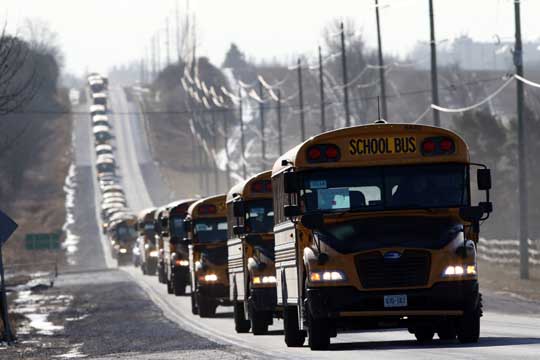 School Bus Convoy December 17, 202035