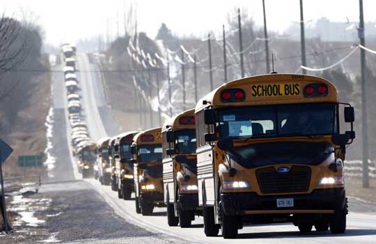 School Bus Convoy December 17, 202036