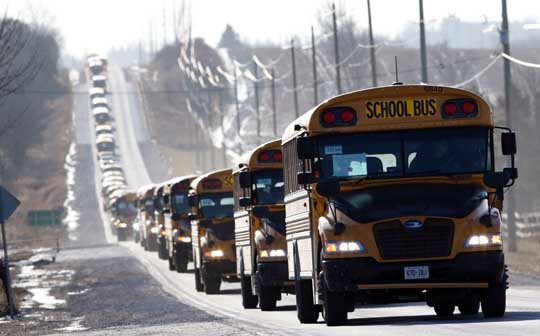 School Bus Convoy December 17, 202037