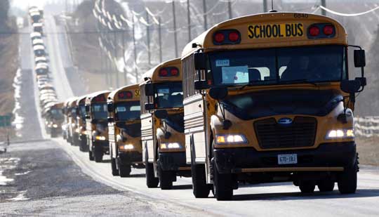 School Bus Convoy December 17, 202038