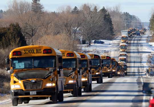 School Bus Convoy December 17, 202039