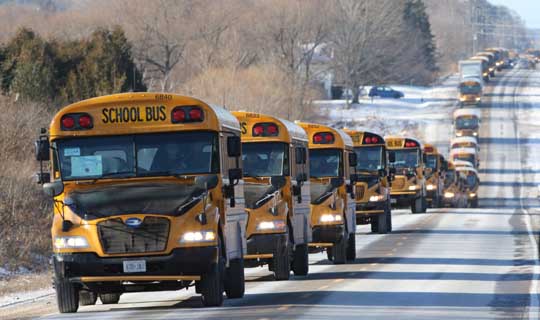 School Bus Convoy December 17, 202040