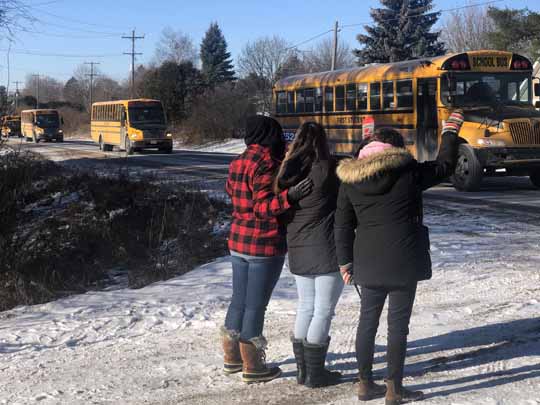 School Bus Convoy December 17, 202041