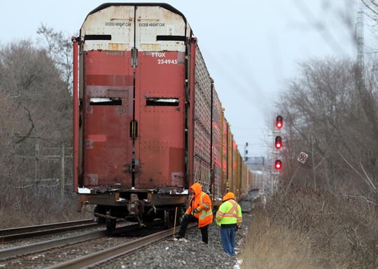 train Cobourg December 26, 202075