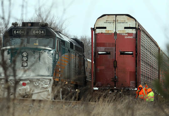 train Cobourg December 26, 202076