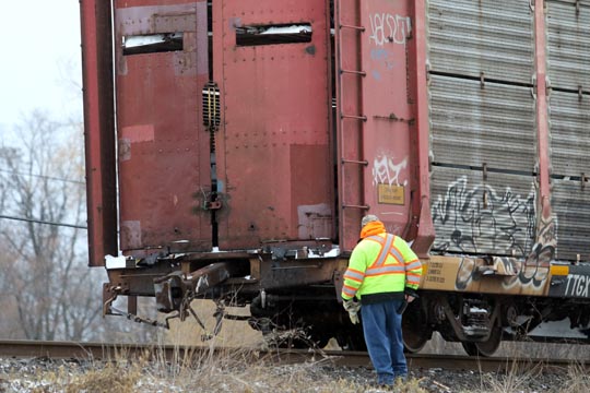 train Cobourg December 26, 202078