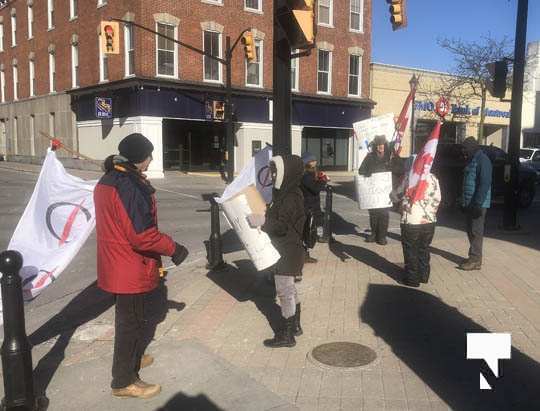 Protest Cobourg January 23234, 2021