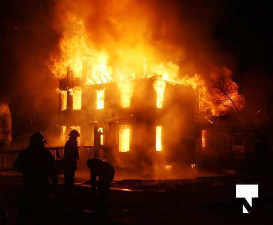 structure fire Colborne January 22135, 2021