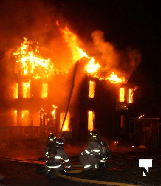 structure fire Colborne January 22146, 2021