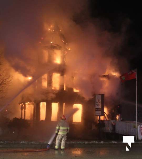structure fire Colborne January 22156, 2021