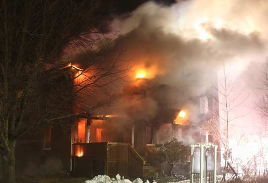 structure fire Colborne January 22172, 2021