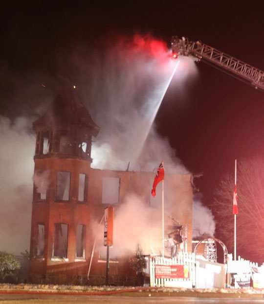 structure fire Colborne January 22188, 2021