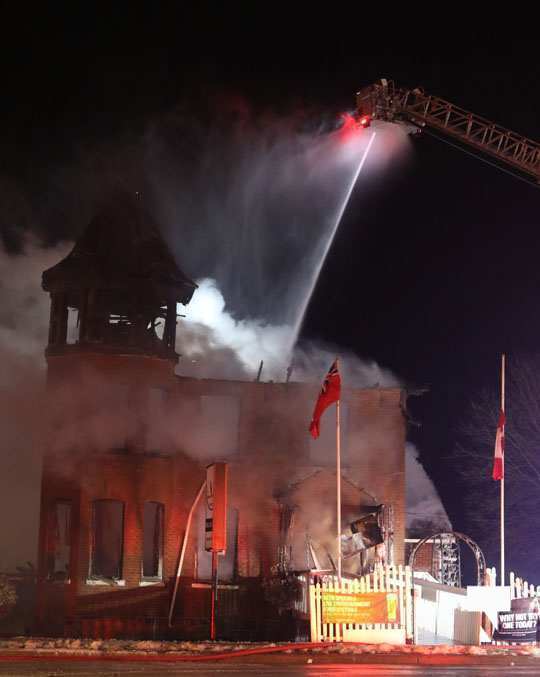structure fire Colborne January 22189, 2021
