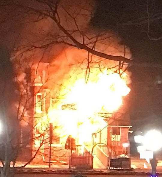 structure fire Colborne January 22207, 2021