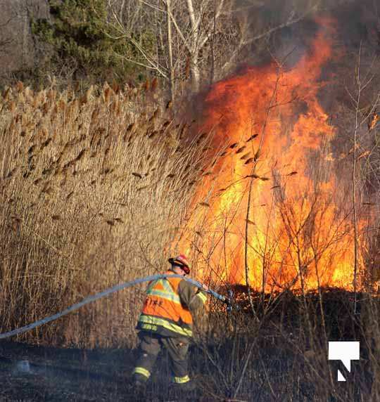 Brush Fire Highway 401 Cobourg March 21, 2021631