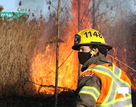 Brush Fire Highway 401 Cobourg March 21, 2021641