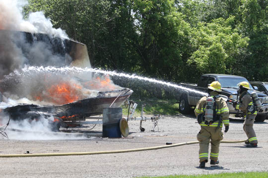 Camper Boat Fire Hamilton Township June 6, 20212780