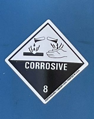 Corrosive Barrel Falls Off Transport Cobourg June 3, 20212643