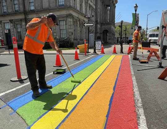 Rainbow crosswalk June 1, 20212593