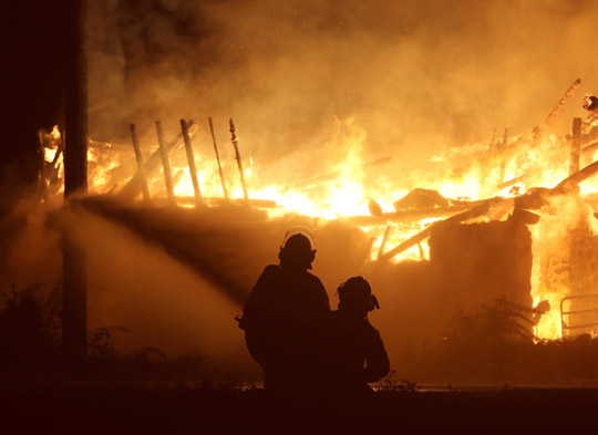 Barn fire Cramahe Township August 10, 2021, 20210532