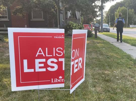 Election Signs Destroyed Cobourg August 20, 20210680