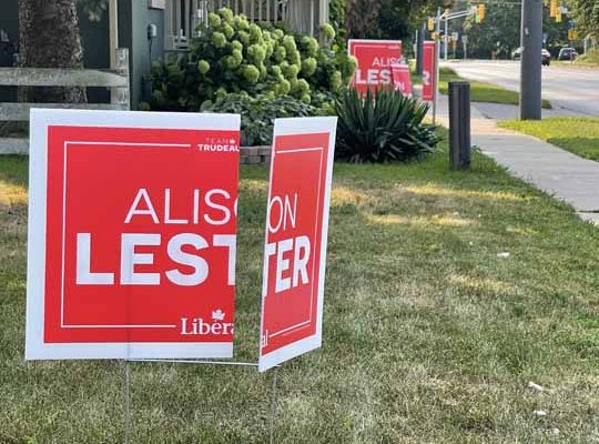 Election Signs Destroyed Cobourg August 20, 20210685