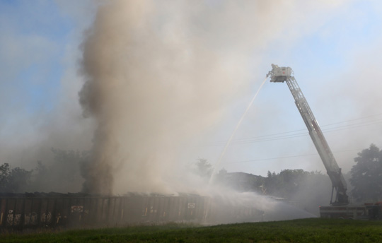 Port Hope Railway Tie Fire August 4, 2021, 20210378