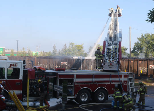 Port Hope Railway Tie Fire August 4, 2021, 20210382