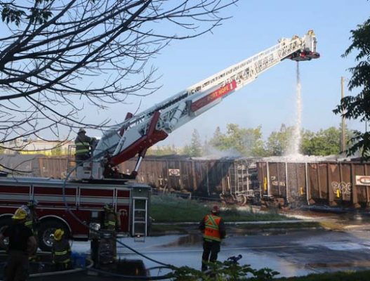 Port Hope Railway Tie Fire August 4, 2021, 20210383