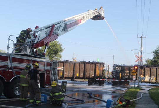 Port Hope Railway Tie Fire August 4, 2021, 20210384