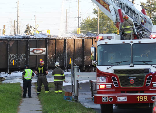 Port Hope Railway Tie Fire August 4, 2021, 20210399