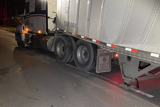 Stuck Tractor Trailer Cobourg October 24, 2021029