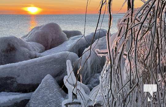 Sunset Ice Cobourg Lake Ontario January 14, 2022314