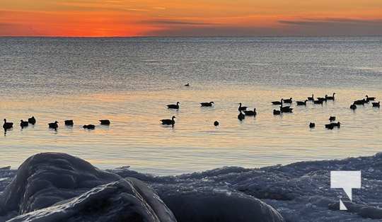 Sunset Ice Cobourg Lake Ontario January 14, 2022320
