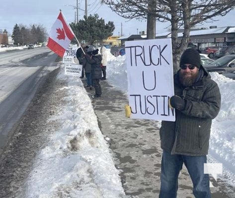 Vaccine Protest Truckers Port Hope January 26, 2022, 2022138