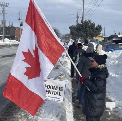 Vaccine Protest Truckers Port Hope January 26, 2022, 2022140