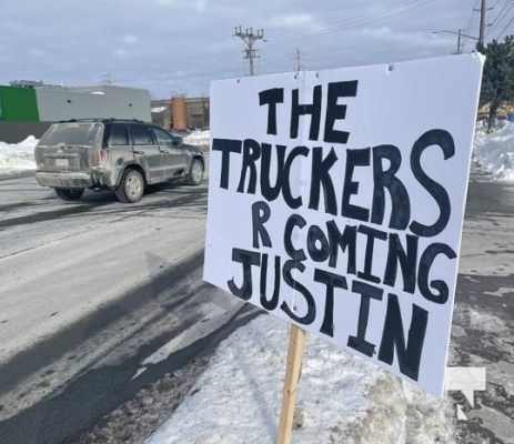 Vaccine Protest Truckers Port Hope January 26, 2022, 2022141