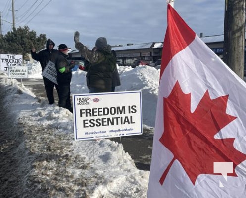 Vaccine Protest Truckers Port Hope January 26, 2022, 2022144