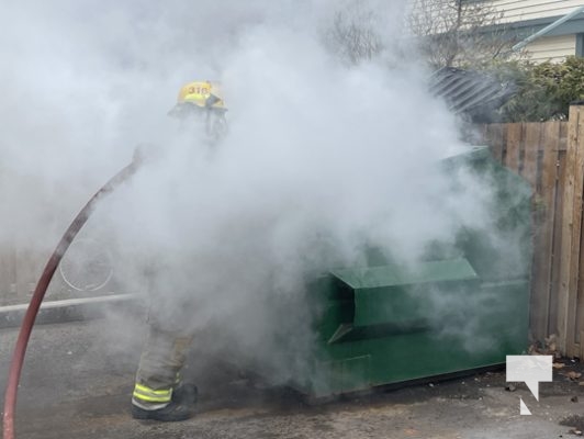 Dumpster fire Cobourg April 19, 20221841