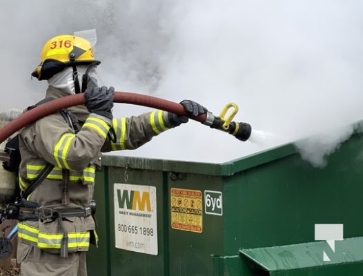 Dumpster fire Cobourg April 19, 20221843