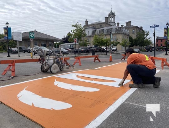 Indigenous Seven Feathers Crosswalk Re-Installed in Cobourg - Today's ...