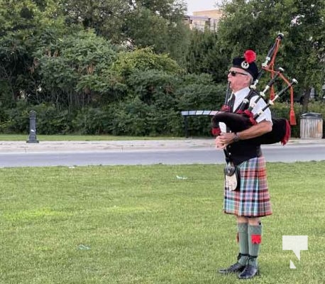 Cobourg Legion Pipes and Drums Flash Mob August 28, 2022, 20223513
