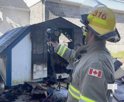 Shed Fire Salvation Army Cobourg October 2, 2022508