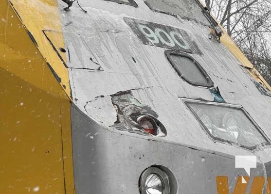 VIA Rail Train Strikes Treet Cobourg December 24, 20220878