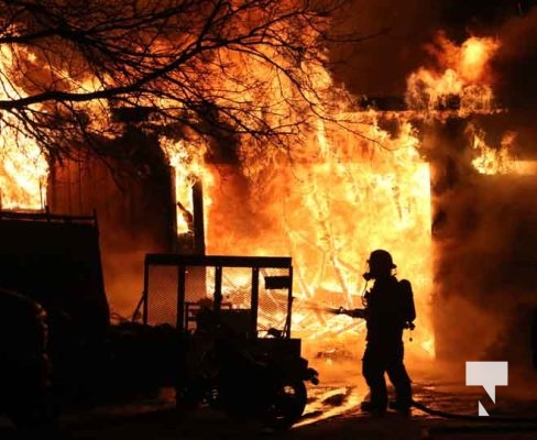 Garage Fire County Road 2 Colborne January 20, 202370