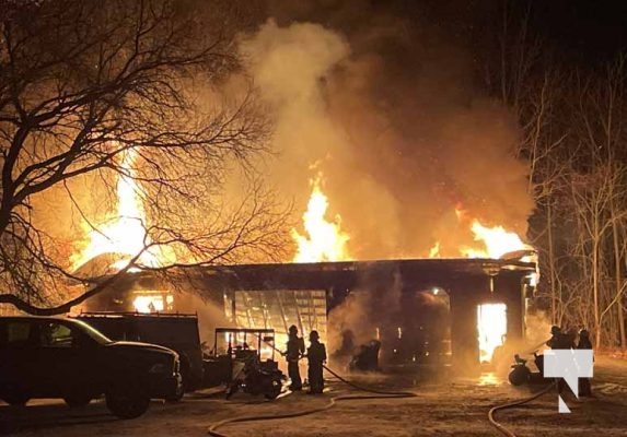 Garage Fire County Road 2 Colborne January 20, 202381