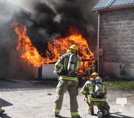 Shed Fire Salvation Army Cobourg October 2, 2022503
