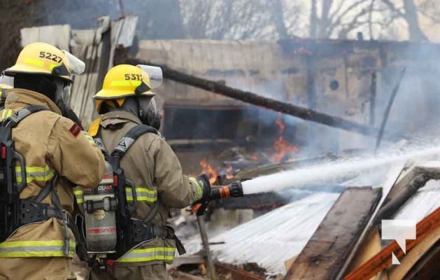 Barn Fire Hamilton Township April 4, 2023, 20231402